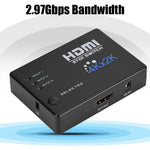 3 Port HDMI Switch 2K/4K with Remote Control