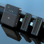 SX8 2-in-1 Type-C/iPhone Single Wireless Lavalier Microphone