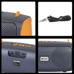 Kisonli KS-2003 5W Solar Bluetooth Speaker | Portable Magnetic Wireless Speaker | FM, USB & TF Card