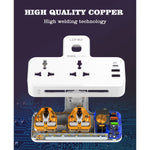 LDNIO SC2311 20W PD Fast Charging Power Extension Touch Night Lamp 2 Sockets 1 USB-C + 2 USB-A