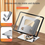 J18 360° Aluminum Tablet Stand Adjustable Foldable Holder 15cm