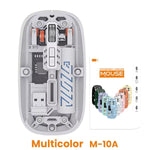 Transparent M10A Wireless Bluetooth Dual Mode Rechargeable Mouse
