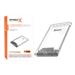 SpeedX HD-2025U3 2.5 Inch HDD SSD Enclosure USB 3.0 Crystal Case