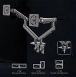 NB A5C Dual Monitor Arm 17-32 Inch Ergonomic Mechanical Spring Stand