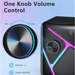 XTRIKE ME SK-610 RGB Gaming Speakers with Subwoofer | USB + AUX Stereo Bass System