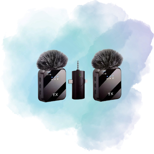 F11-2 (3 In 1) Noise Cancelling Wireless Dual Microphone