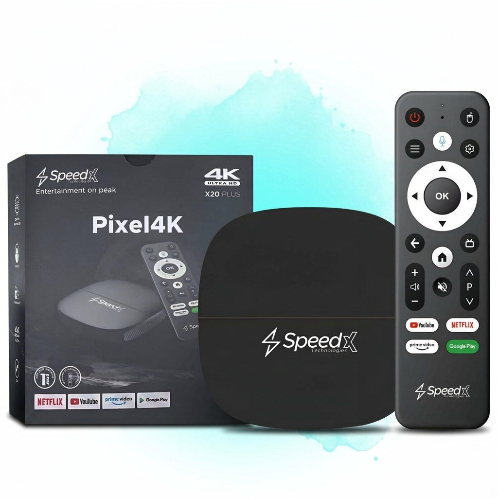 SPEEDX X20 Plus Android 10 TV Box 4K Ultra HD 2GB RAM 16GB ROM Dual WiFi Bluetooth Voice Control