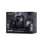 XTRIKE ME SK-610 RGB Gaming Speakers with Subwoofer | USB + AUX Stereo Bass System