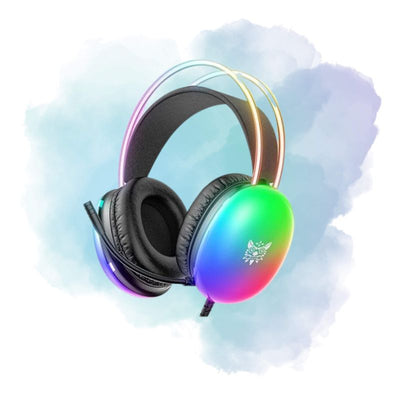 ONIKUMA X25 Pro RGB Gaming Headset Black with Mic 3.5mm Stereo Surround Sound