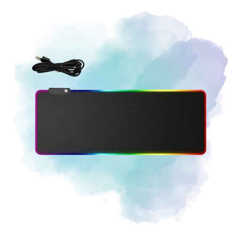 RGB Gaming Mouse Pad Large 800x300x4mm LED Mouse Pad Non-Slip Base