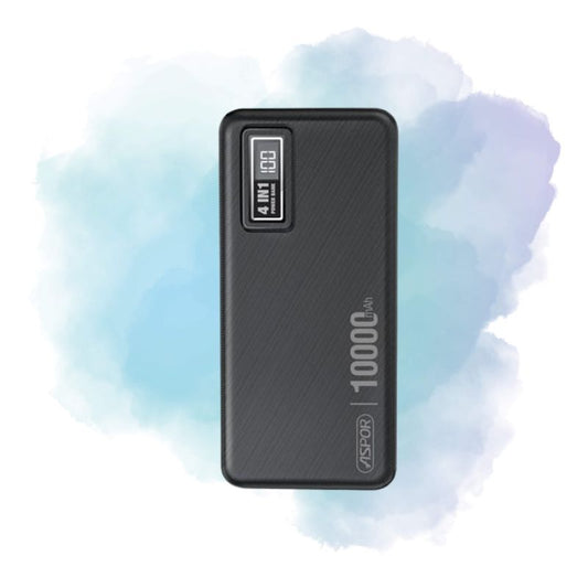 Aspor A300 Original 10000mAh 4-in-1 Power Bank Black | Li-Polymer Battery
