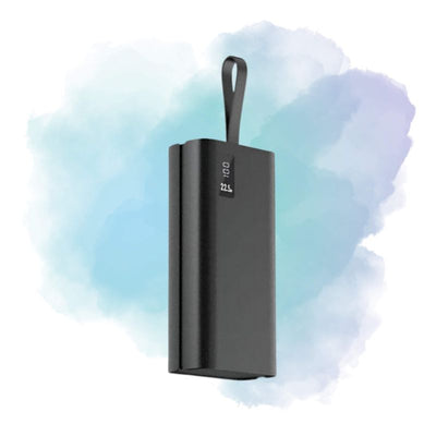 Aspor A337 30000mAh 22.5W PD Fast Charging Power Bank with LCD Display Black