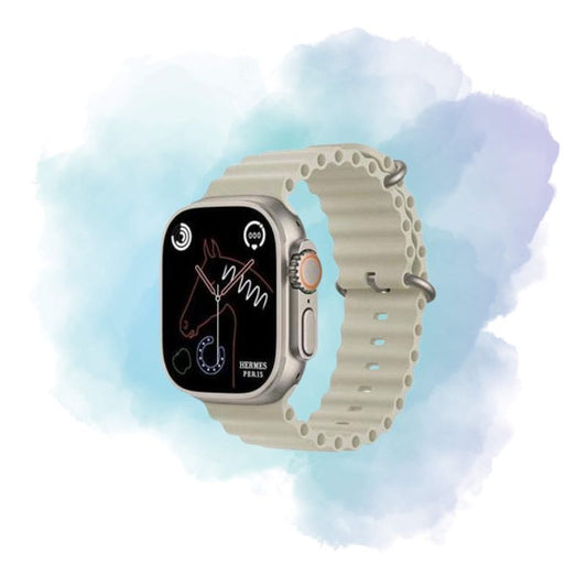 HK10 Ultra 3 Smart Watch 2.02" AMOLED Display AI Features Wearfit Pro Silver