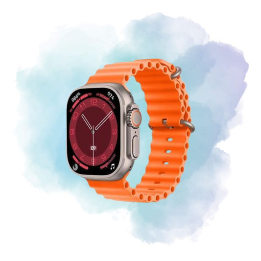 X8 Plus Ultra Smart Watch 49mm NFC Always-On Display Wearfit Pro Orange
