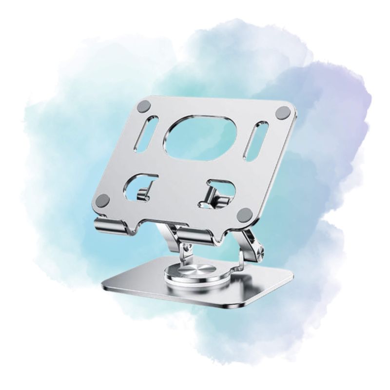 J18 360° Aluminum Tablet Stand Adjustable Foldable Holder 15cm