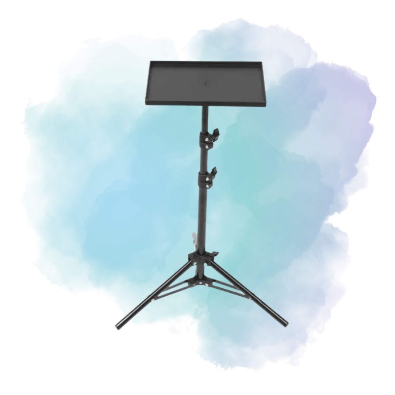 Portable Projector & Laptop Stand Tripod Adjustable Height 45-120cm