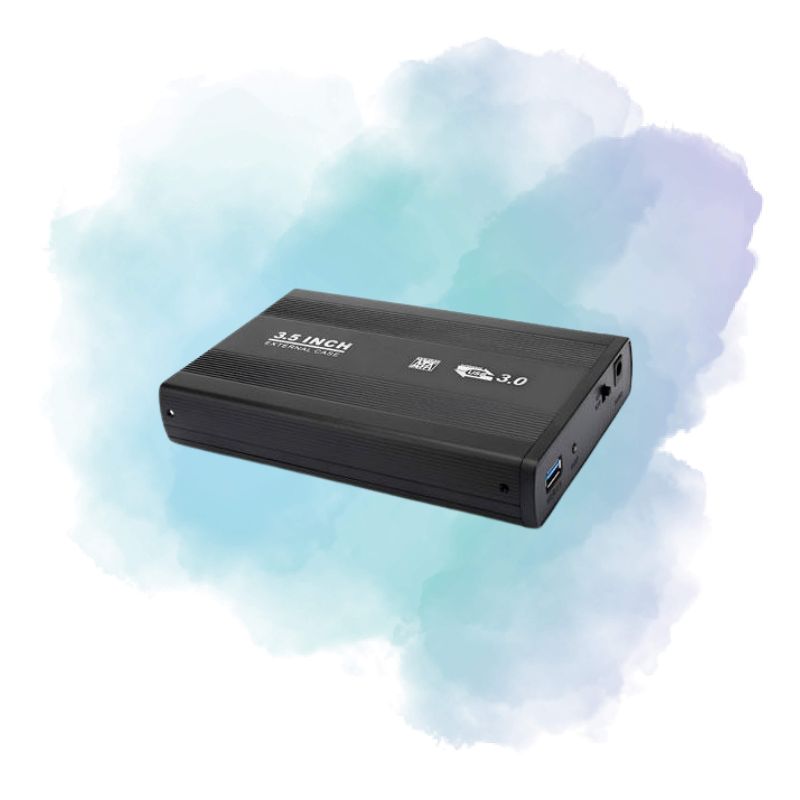 3.5 Inch SATA HDD Enclosure USB 3.0 Metal Body External Hard Drive Case