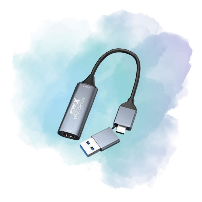 SpeedX SP-VC07A 2-in-1 HDMI Video Capture Card USB-A & USB-C