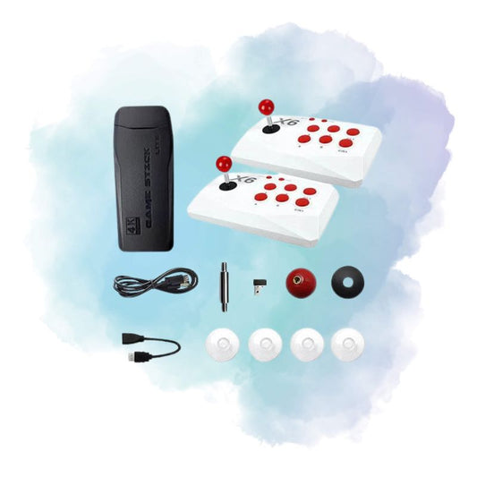 X6 Retro Game Console 64GB Dual Wireless Arcade Joystick 20000+ Games