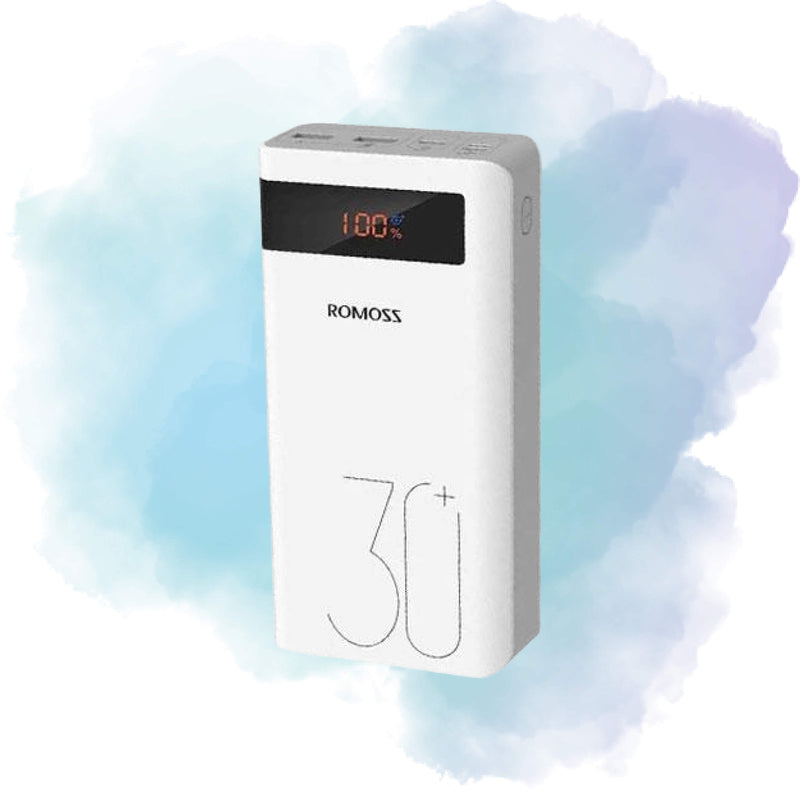 ROMOSS Sense 8P+ Plus 30000mAh 18W PD + QC Fast Charging Power Bank