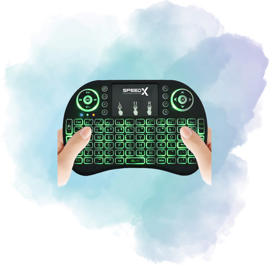 SpeedX RF 500 Mini Touch Pad Wireless Backlight Keyboard Mouse