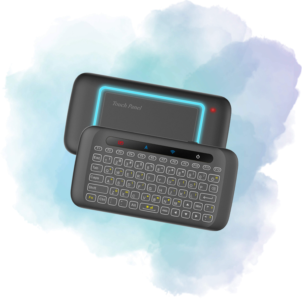 H20 Universal Mini Backlight Touchpad Wireless Keyboard Air Mouse Controller