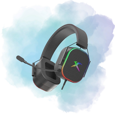 Xtrike Me GH-606 RGB Wired Gaming Headset – 50mm Drivers, Adjustable Mic, USB + 3.5mm, Stereo Sound