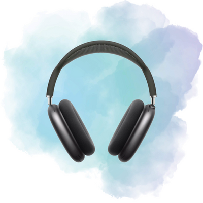 High Class Wireless ANC Over-Ear Headphone with Pouch – Black