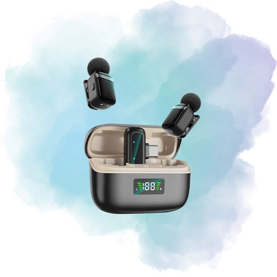 Mini8 RTS Lavalier Metal Condenser Wireless Dual Microphone