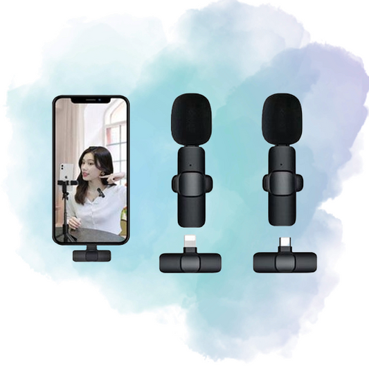 K11 2 In 1 Collar Wireless Microphone for iPhone/Android & Type-C Supported