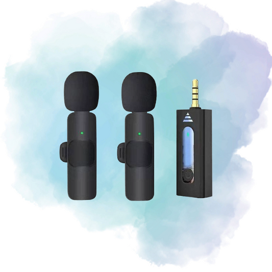 K35 High Quality Wireless Dual Microphone for Mobile Phone & Camera