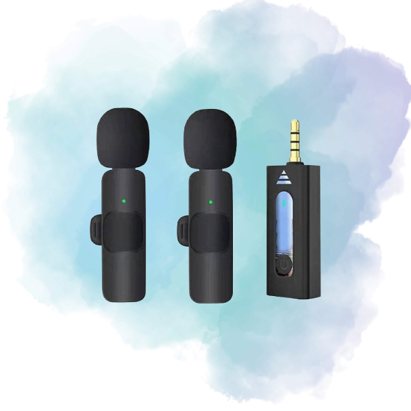 K35 High Quality Wireless Dual Microphone for Mobile Phone & Camera