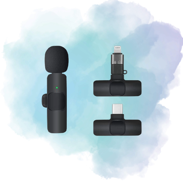 K9 Collar Wireless Microphone (iPhone/Android & Type-C Supported)