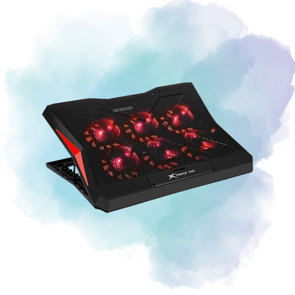 XTRIKE ME FN811 Laptop Cooling Pad with 6 Fans & Dual USB Ports