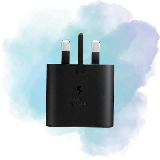 Samsung 25W Original USB-C PD Fast Charger (UK 3-Pin) – Super Fast Charging Adapter