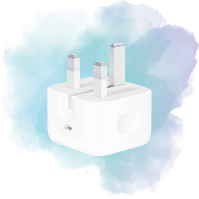 Iphone USB-C PD 20W Power Adapter Charger 3-Pin (UK Plug) Fast Charging