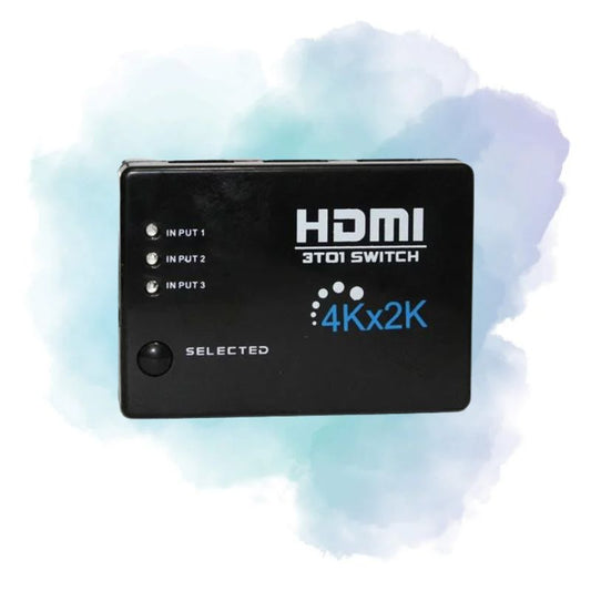 3 Port HDMI Switch 2K/4K with Remote Control