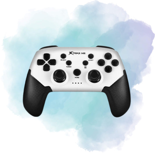 XTRIKE ME GP-43 Wireless Bluetooth Gamepad Controller with Phone Holder – White