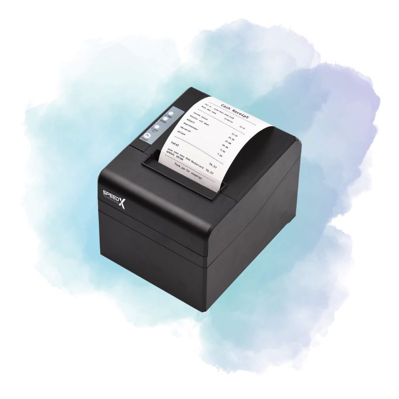Speed-X SP-250U 80mm Thermal Receipt Printer USB | 300mm/s High-Speed POS Printer