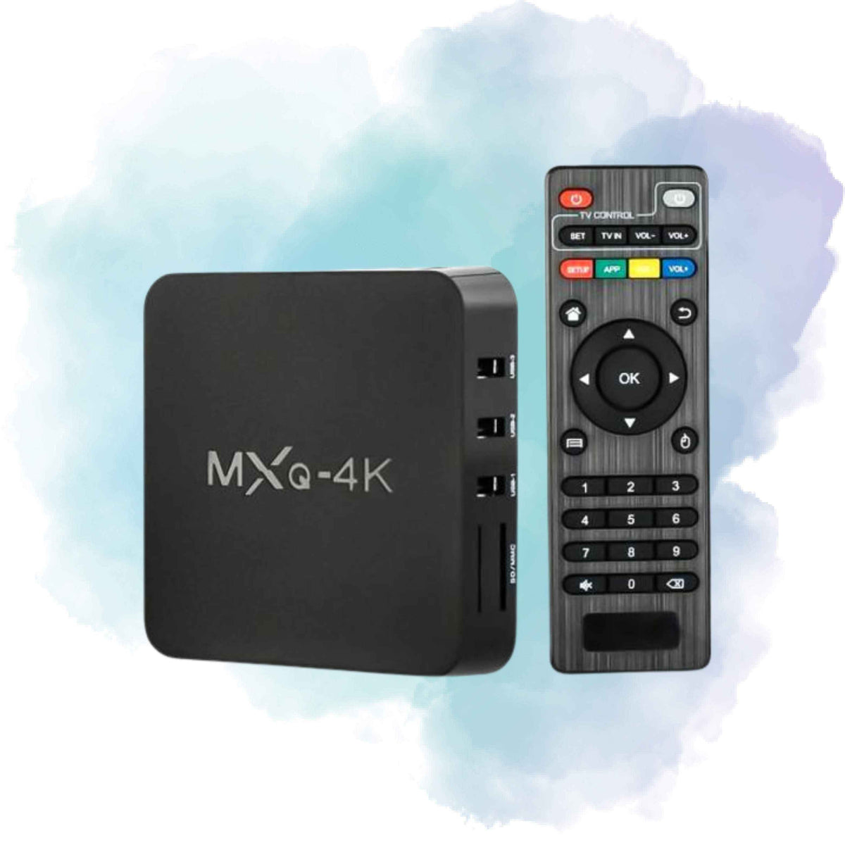 MXQ 4K Smart Android TV Box | Quad-Core | 1GB RAM 8GB ROM | Android 7.1 | Ultra HD Media Player