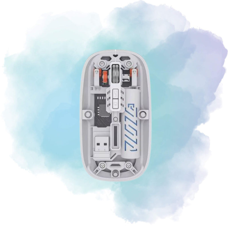 Transparent M10A Wireless Bluetooth Dual Mode Rechargeable Mouse