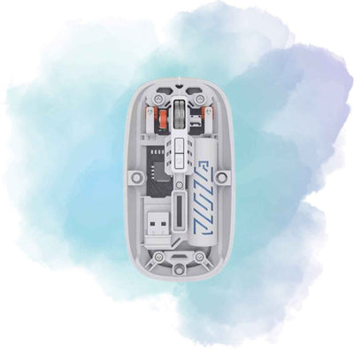 Transparent M10A Wireless Bluetooth Dual Mode Rechargeable Mouse