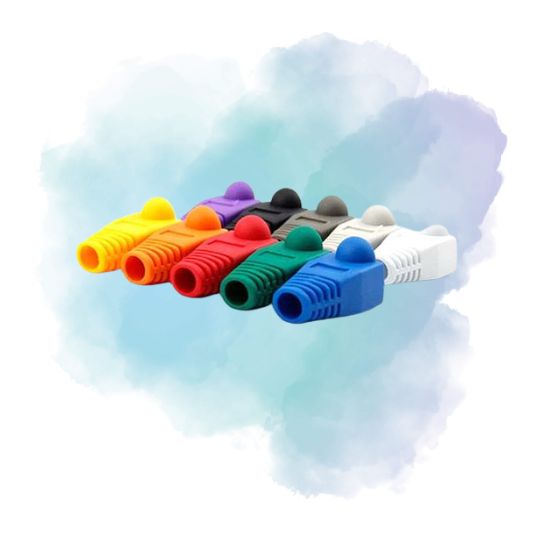 Cat6 RJ45 Patch Cable Boot Covers 1000PCS Pack Strain Relief Connector Sleeves