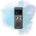 8GB Digital Voice Recorder with LCD Display & Rechargeable Battery