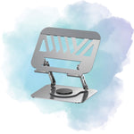 Aspor A703 360° Rotating Foldable Laptop Stand Metal Desktop Holder