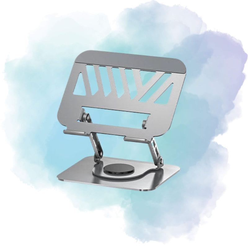 Aspor A703 360° Rotating Foldable Laptop Stand Metal Desktop Holder