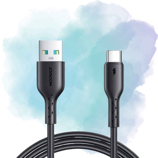 Joyroom SA26-AC3 3A USB-A to USB-C Fast Charging & Data Cable (1m, Black)