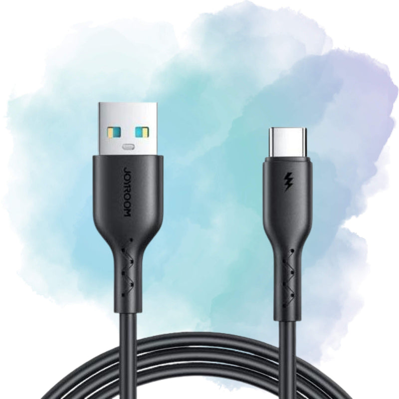 Joyroom SA26-AC3 3A USB-A to USB-C Fast Charging & Data Cable (1m, Black)