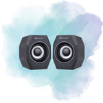 Kisonli A-101S Multimedia USB Speakers | 6W Stereo Computer Speakers | AUX for PC & Laptop