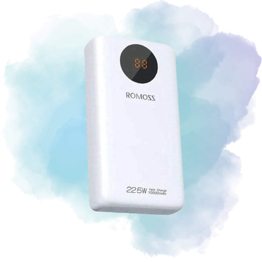 ROMOSS SW10PF 10000mAh 22.5W Fast Charging Power Bank with LED Display (White)